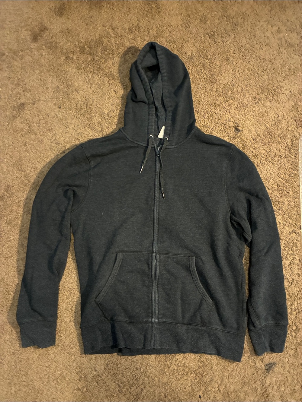 Men's dark gray Full-Zip Hooded Sweater